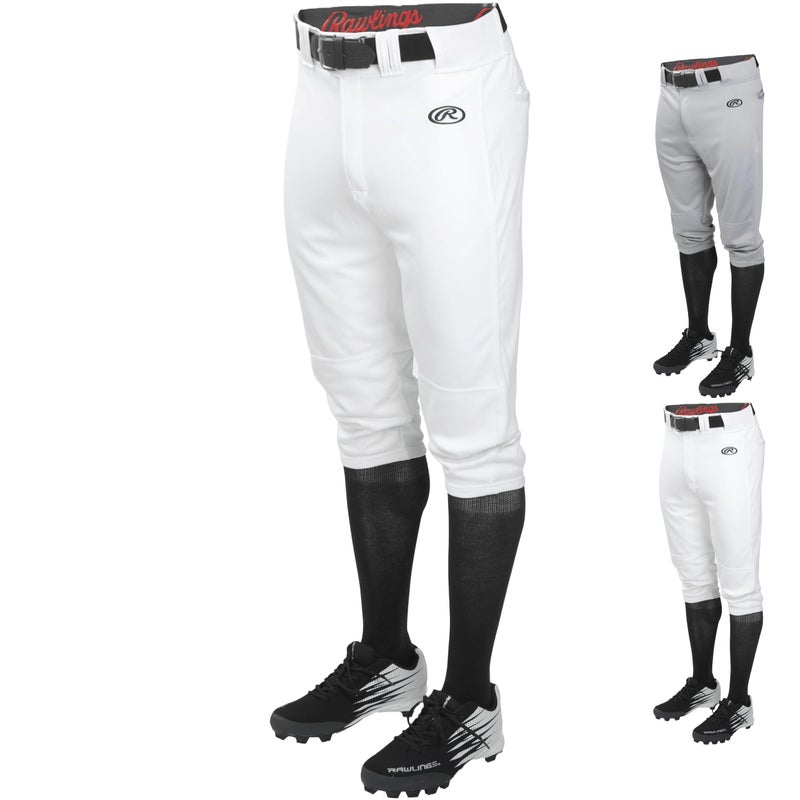 Rawlings | LAUNCH SERIES Knicker Baseball Pants | Youth X-Large | White - Image 1